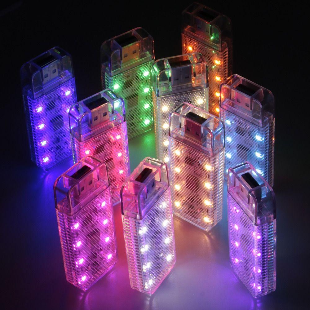 Magnetic Mount LED Car Touch Light Touch Sensor Mini Size USB Night Light Soft Light Dimmable Light LED Filament Nightlight
