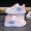 Girls Summer Cartoon Princess Casual Sneakers Fashionable White Shoes Breathable Sports Shoes