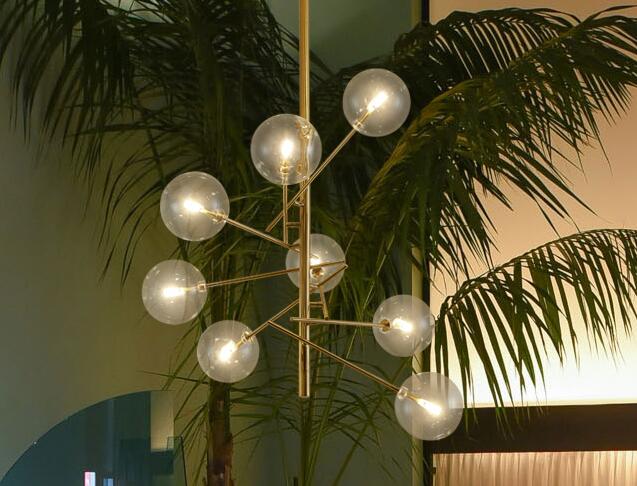 Europe Modern Creative Concise Style Glass Pendant Light Bubbles Study Livingroom Restaurant Cafe Kitchen Decoration Stand Lamp