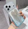 New Fashion Dropped Diamond Shining Phone Case with Love Tassel for iPhone 17pro Max TPU Phone Case