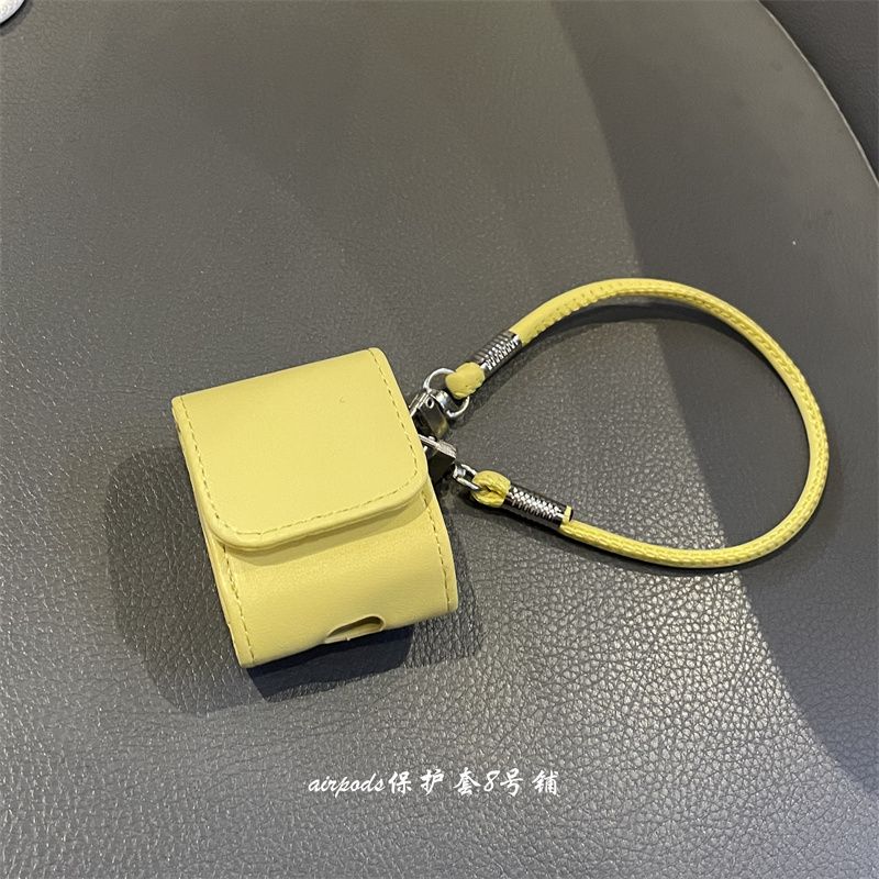 

Color Series Applicable to Apple AirPods Pro1 Generation 2 Generation 3 Generation 4 Generation Bluetooth Earbuds Case Protective Case Buggy Bag Apple Airpods 3 Yellow earphone shell + ornaments