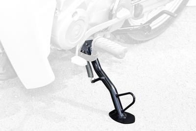 Kijima Motorcycle Side Wide Plate Side for Super Cub Black Stand, Stand, Anti-Tip, 50/110, Steel, Finish, 213-055