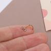 Stainless Steel Zircon Nose Screw Studs Geometric  Trendy   Women
