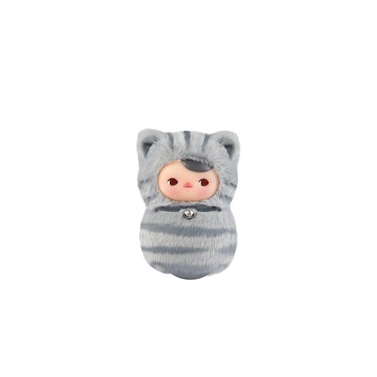 POP MART PUCKY Meowth Tumbler Collection Rubber Plush Blind Box Products, Single Blind Box