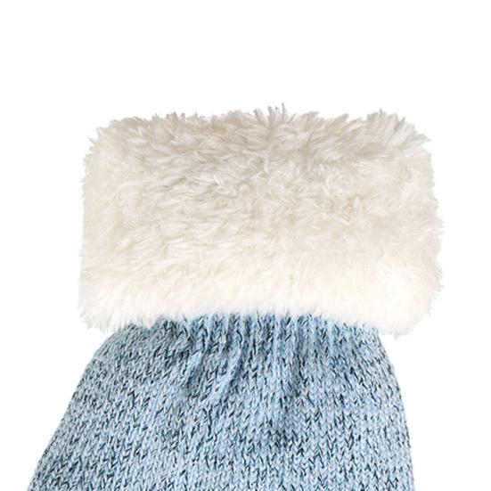 Kids Winter Hats Gloves Scarfs Set for Girls Boys Thickened Fleece Lined Knit Pompom Hat Mittens Neck Warmer Gaiter Set for 3-6 Years Toddlers