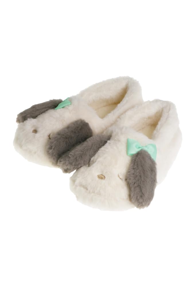 

FASPROJECT Animal Fur Dog and for Slippers, Design, Kids (Applicable Sizes Approx. 16.0cm Up, Beige), Non-Slip, Warm, Girls, SH-42443-BE-16