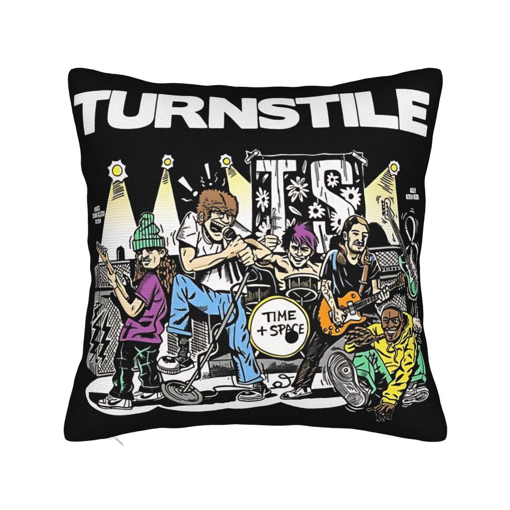 Decorative Pillow Covers Turnstile Rock Band Tour Merchandise Living Room  Throw Pillow Case Cover Square Multiple Sizes