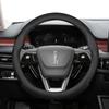 For Lincoln Z MKZ MKT MKC MKX MKS Navigator Aviator Nautilus Corsair Continental Leather Breathable Car Steering Wheel Cover