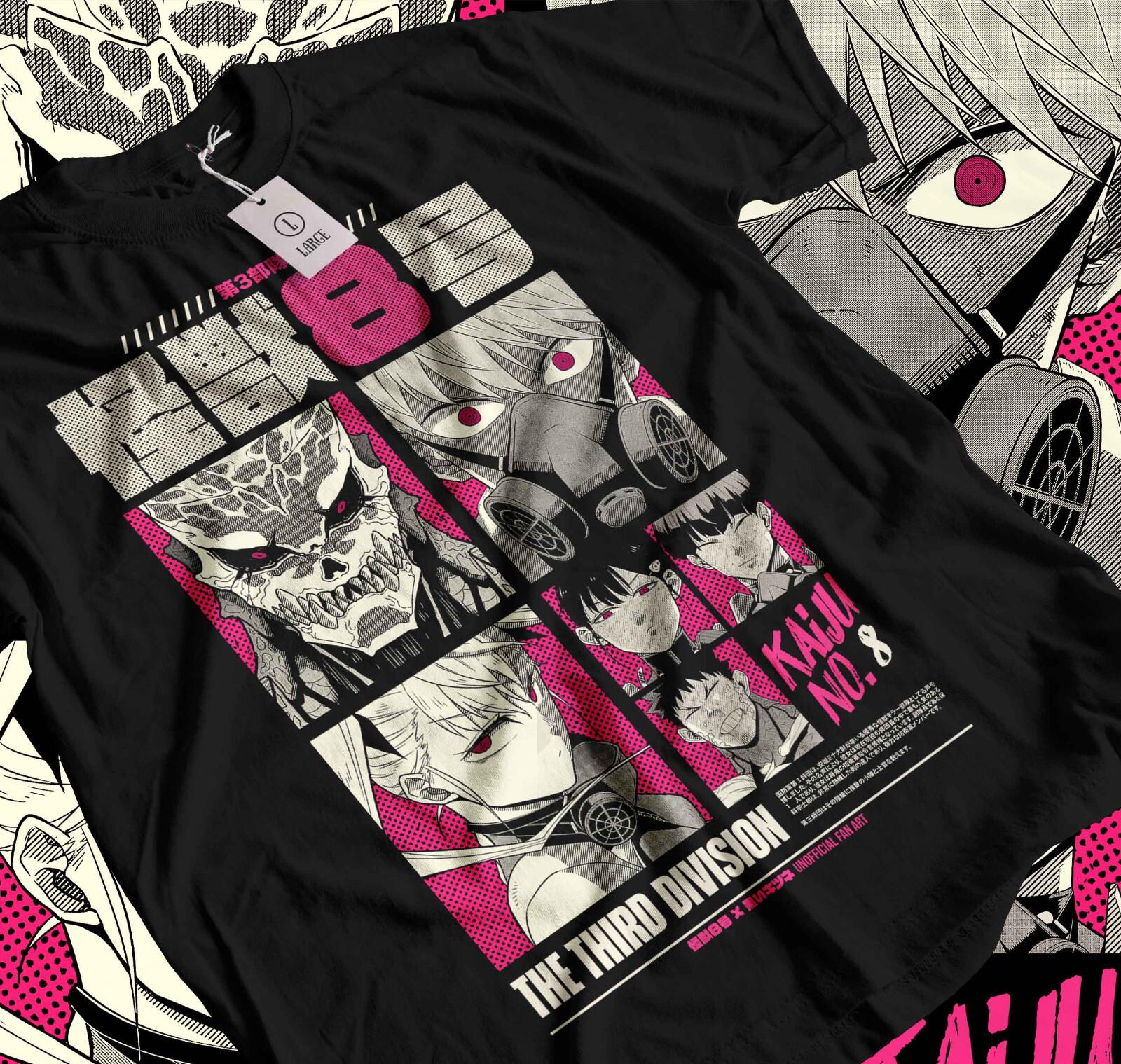 

Kaiju no 8 T-Shirt Mens Womens Tees Top Mina Shiro kaij Horror Anime Graphic Tee GifT Shirt Mens Womens Tees Top 468 L