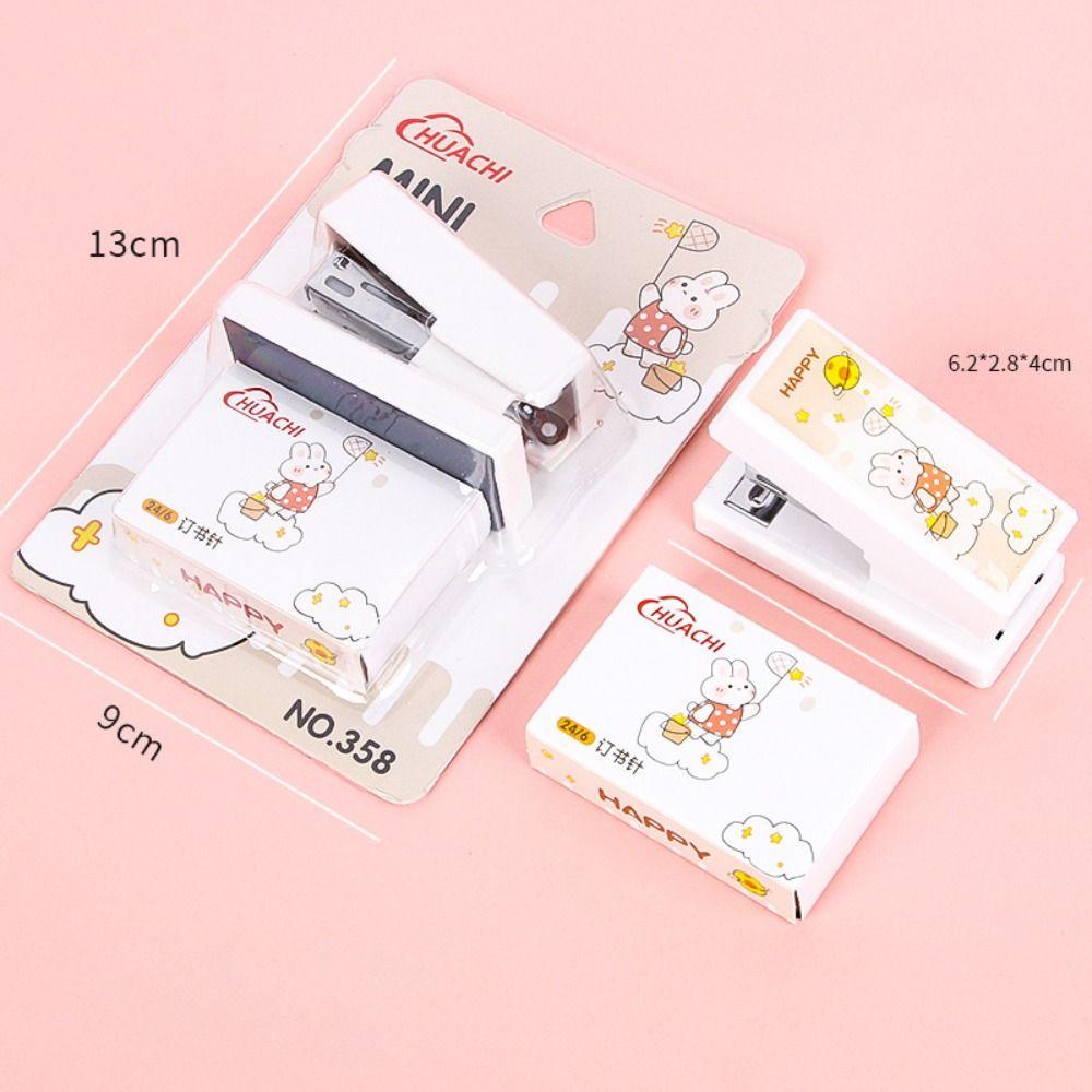 Mini Binding Tools Stationery Mini Stapler Set Kawaii Stapler