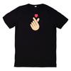T-Shirt Korean Finger Heart K Pop Heart Hand GestureWill Be Opened In a New Window or Tab