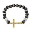 Comfortable Bracelet Expandable Religious Beaded Chain with Metallic Finish and Stylish Layering Potential for Adults