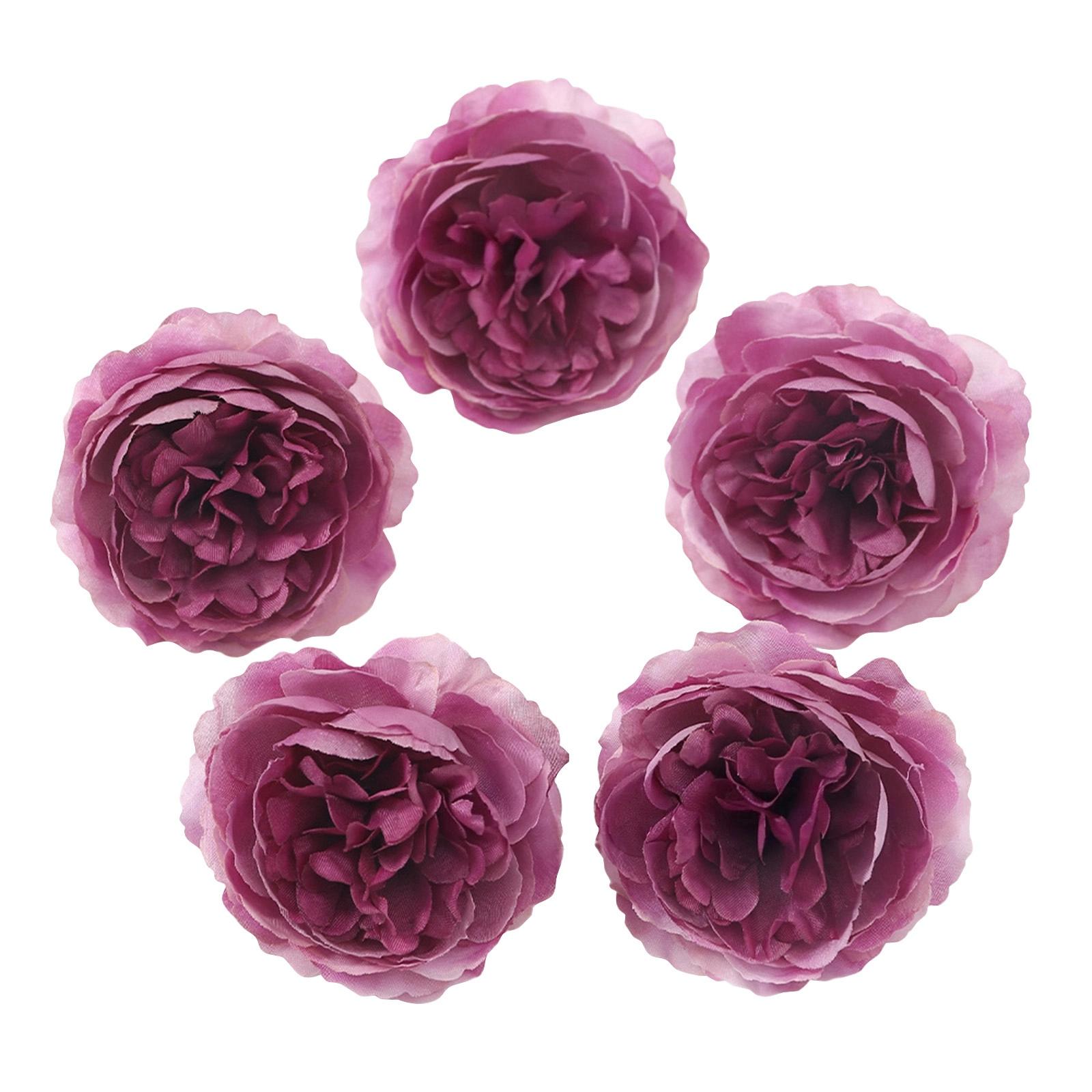 

Artificial Camellia Flower Heads Set of 5 Realistic Silk Floral Decorations for DIY Crafts Wedding Party Home Decor Arrangements One Size