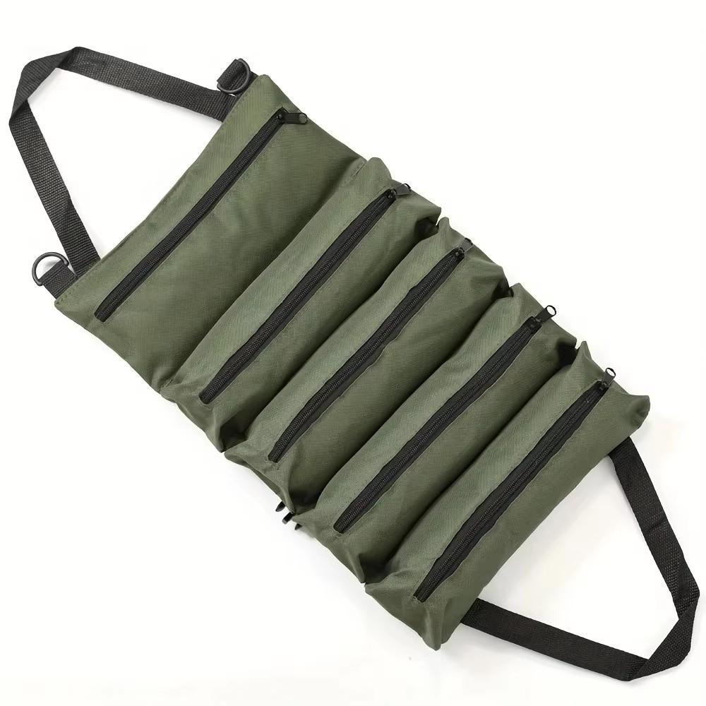 Durable Roll-Up Tool Bag Heavy-Duty Electrician Tool Kit Storage Bag for Workers Engineers