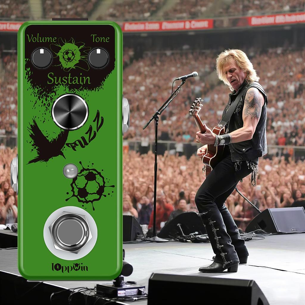 IOppWin Guitar Pedal, Analog Effects Pedal: Premium Fuzz, Dumble Overdrive & Acoustic Guitar Simulator – Versatile Tones for Rock, Blues, and Folk