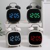 LED Clock Digital Alarm Clock Date Temperature Display Voice Control Loud Volume Brightness Adjustable 12/24H Snooze Table Clock