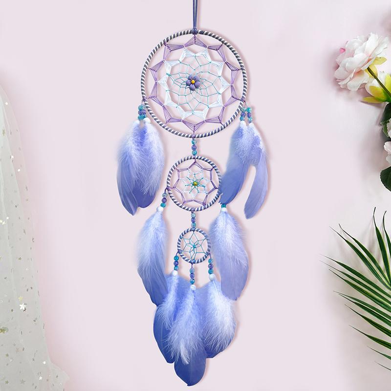 Dream Catcher Handmade Wind Chime Living Room Bedroom Hanging Ornaments Wall Pendant Home Decoration Dreamcatcher Festival Gifts