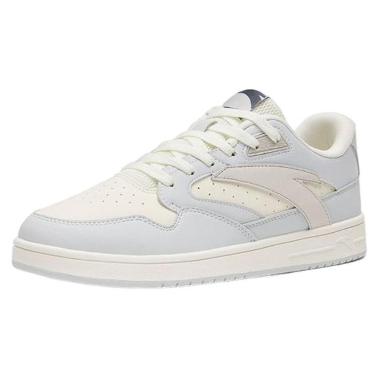 New Anta Life Collection Slip Resistant Low top Skateboard Shoes Men's Gray White 112258068-3