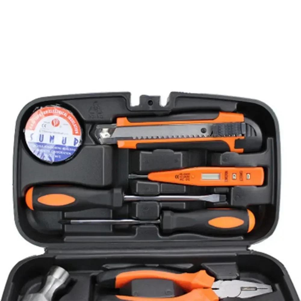 Hardware Repair Hand Tool Sets Household Case Multifunction Tool Box with Screwdrive Knives Hammer Wire Pliers Herramientas