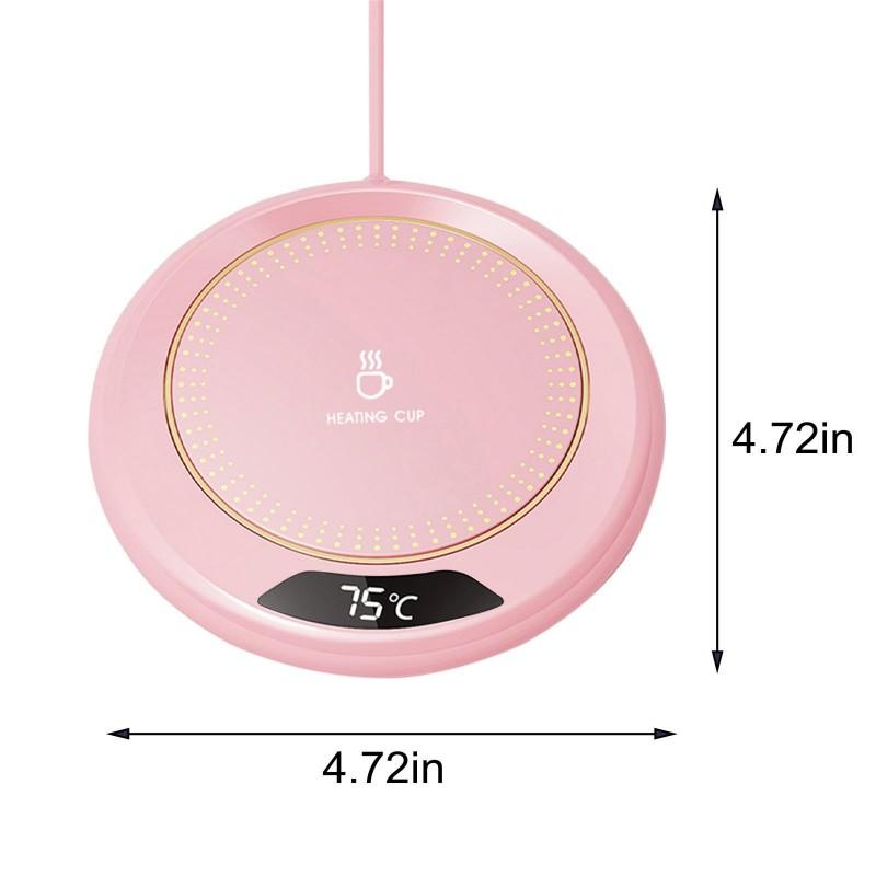 Coffee Mug Warmer 20W USB Constant Temperature Coaster with 3 Temperature Settings and Auto Shut Off for Coffee,Tea,Milk,Cocoa,Home or Office Use