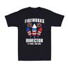Fireworks Director If I Run You Run 4th of July Patriotic Men's Cotton T-Shirt