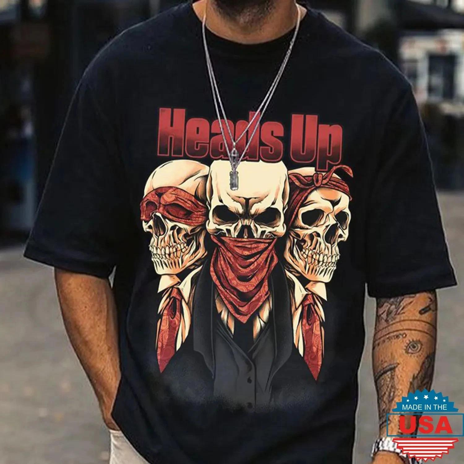 WELDING SH*T Evil Skull Graphic Black Print T-Shirt XL