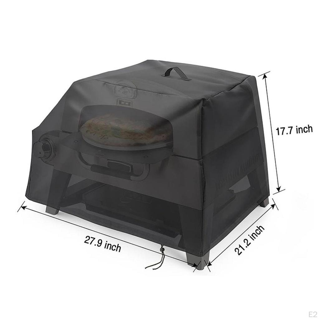 Pizza Oven Cover with Adjustable Drawstring Outside Dust Protective