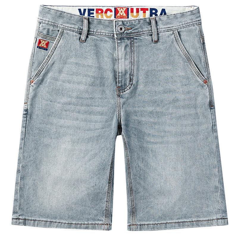 New Summer Denim Men's Mid-sized Shorts 5-point Pants American Casual 5-point Pants