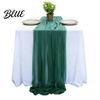 Soft Table Runner Sheer Flowing Runner Chiffon Wedding Elegant Solid Color High Quality