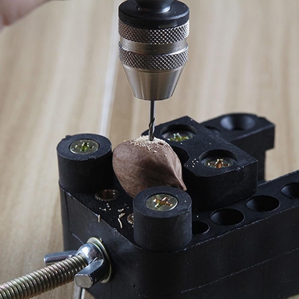 Bits Mini Hand Drill Aluminum Silver Vise Hand Push Jewelry Watch