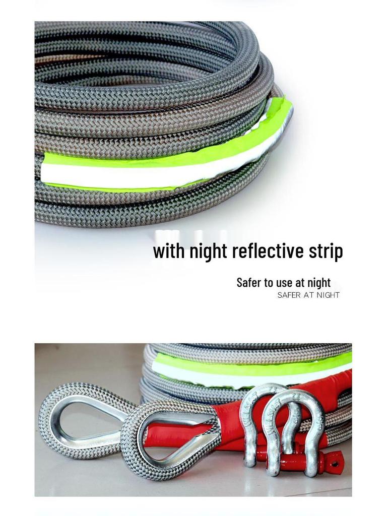 Hochleistungs-20-25 Tonnen Bruchfestes Offroad-Abschleppseil - Verdickt & Verschleißfest