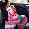 1pc Mermaid Printing Blanket - Soft, All-Season Throw for Living Room, Bedroom,Personalized Gift with Adorable Cartoon Design