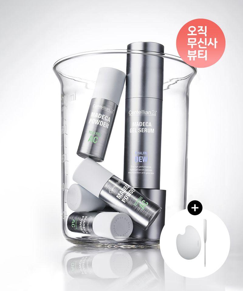 [Trouble Soothing] Madeca Powder Tea Tree AC 6g x 2 + Gel Serum Hyaluron Dew 30ml