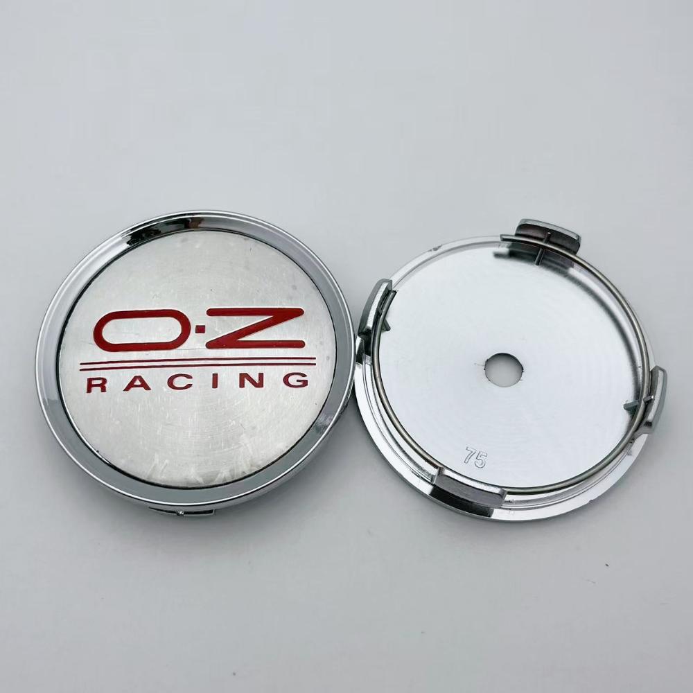 4pcs 75mm OZ O.Z Racing Logo Emblem Car Wheel Center Caps Wheels Hub Cap Hubcaps Auto Rim Centre Cover Styling Car Accessories