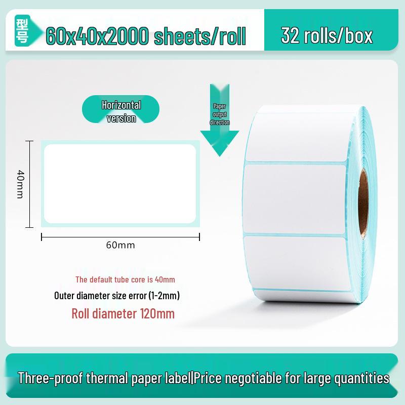 100x150 Self-Adhesive Thermal Paper Labels for Logistics