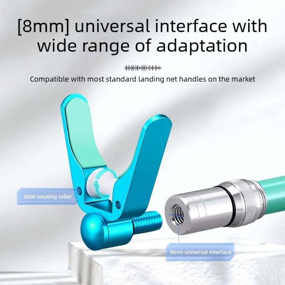 Silicone Pad Horn Head Aluminum Alloy Rod Rest Fishing Parts Bracket Head  Rod Support
