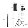 Adjustable 1.6m Tripod Stand Mobile Phone Camera  Holder With Carry Bag