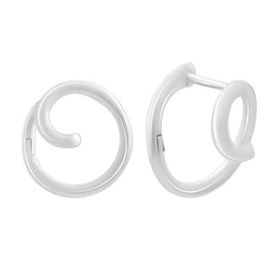 Silver Earrings Without Stones (2192749)