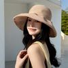 New small standard bow bucket hat summer sunscreen sunshade versatile basin hat outdoor travel vacation beach hat tide