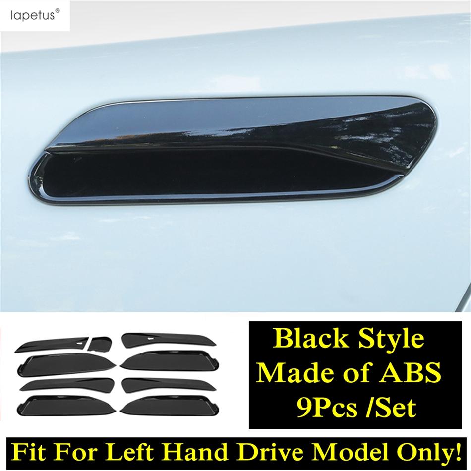 Car Door Handle Bowl Protection Cover Trim For VW Volkswagen ID.4 ID.6 X Crozz  - 2025 Carbon Fiber / Chrome Accessories