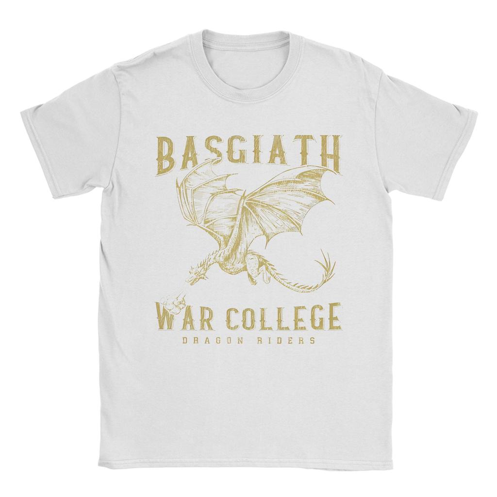 Basgiath War College Fourth Wing Dragon Rider Fantasy Bookish T Shirts Pure Cotton Novelty T-Shirt O Neck Tees Clothing Printing