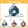 Collana alla moda di Demon Slayer con design dei personaggi di Tanjiro e Shinobu per i fan degli Anime