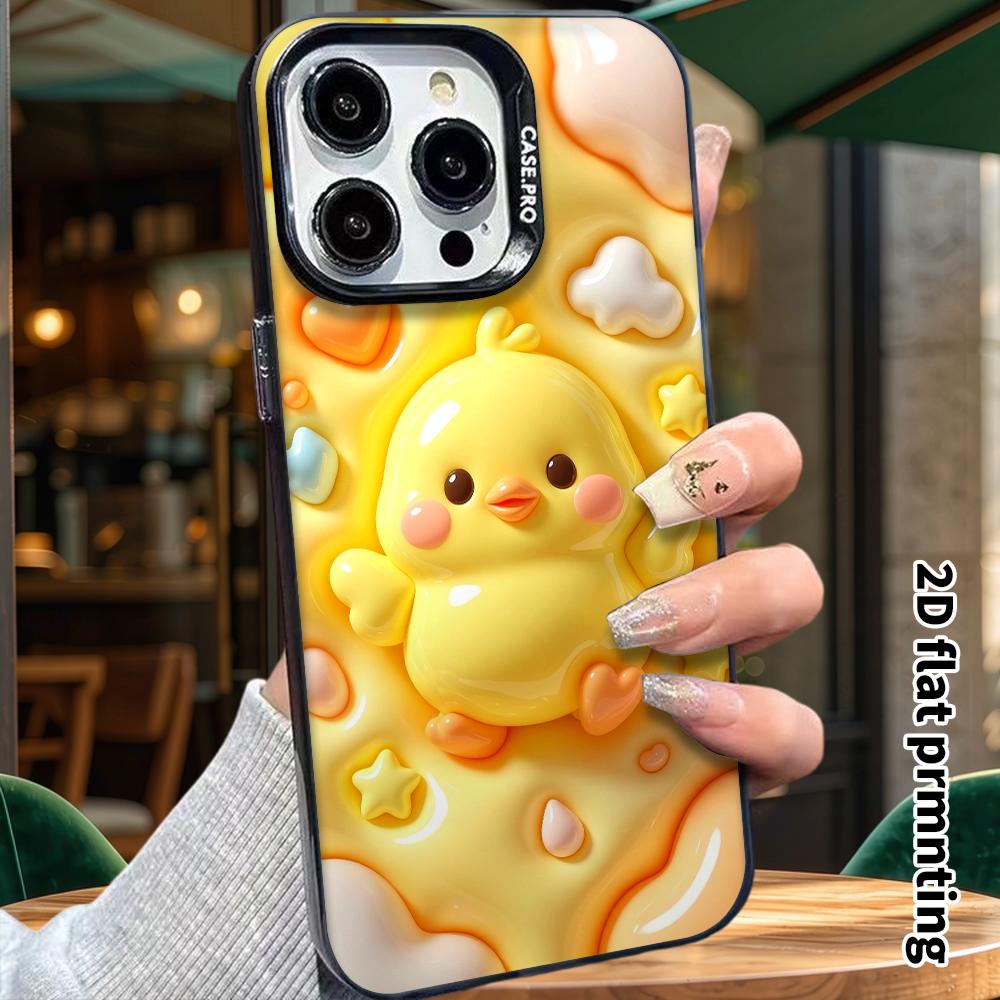 Handyhülle: 2D-Flachdesign, geeignet für iPhone 18 17 16 15 14 13 Pro Schutzhülle, kleines gelbes Küken, perfektes Weihnachts- und Halloween-Urlaubs-Gi
