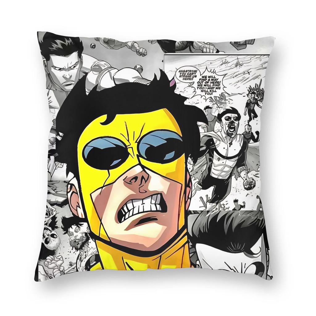 Invincible Comic Anime Pillowcase Soft Polyester Cushion Cover Decorative Pillow Case Cover Seat Zippered 40*40Cm