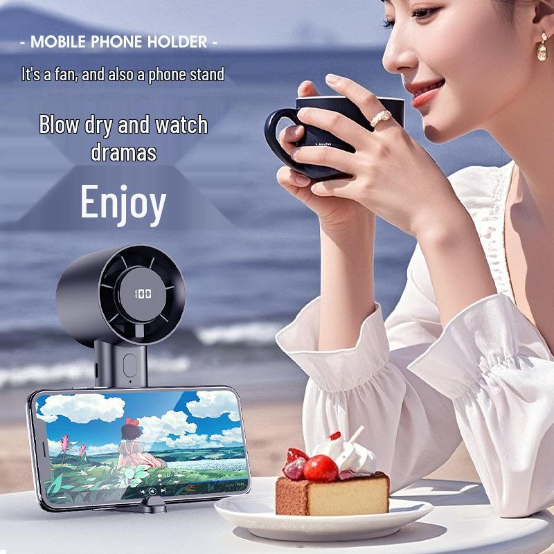 High-Speed Portable USB Charging Mini Fan - Handheld & Desktop