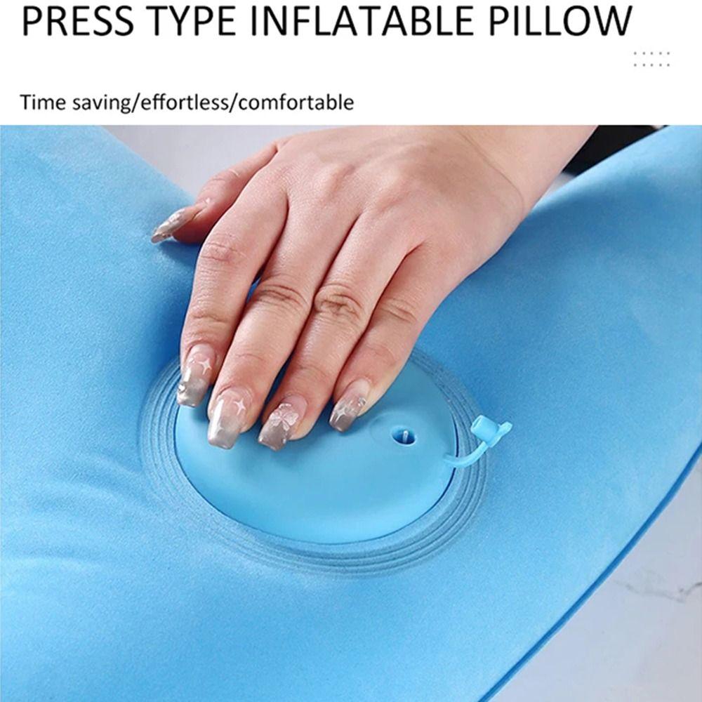 Self Inflatable Air Cushion Pillow H-Shape X-Shape Car Seat Safety Neck Pillow Airplane