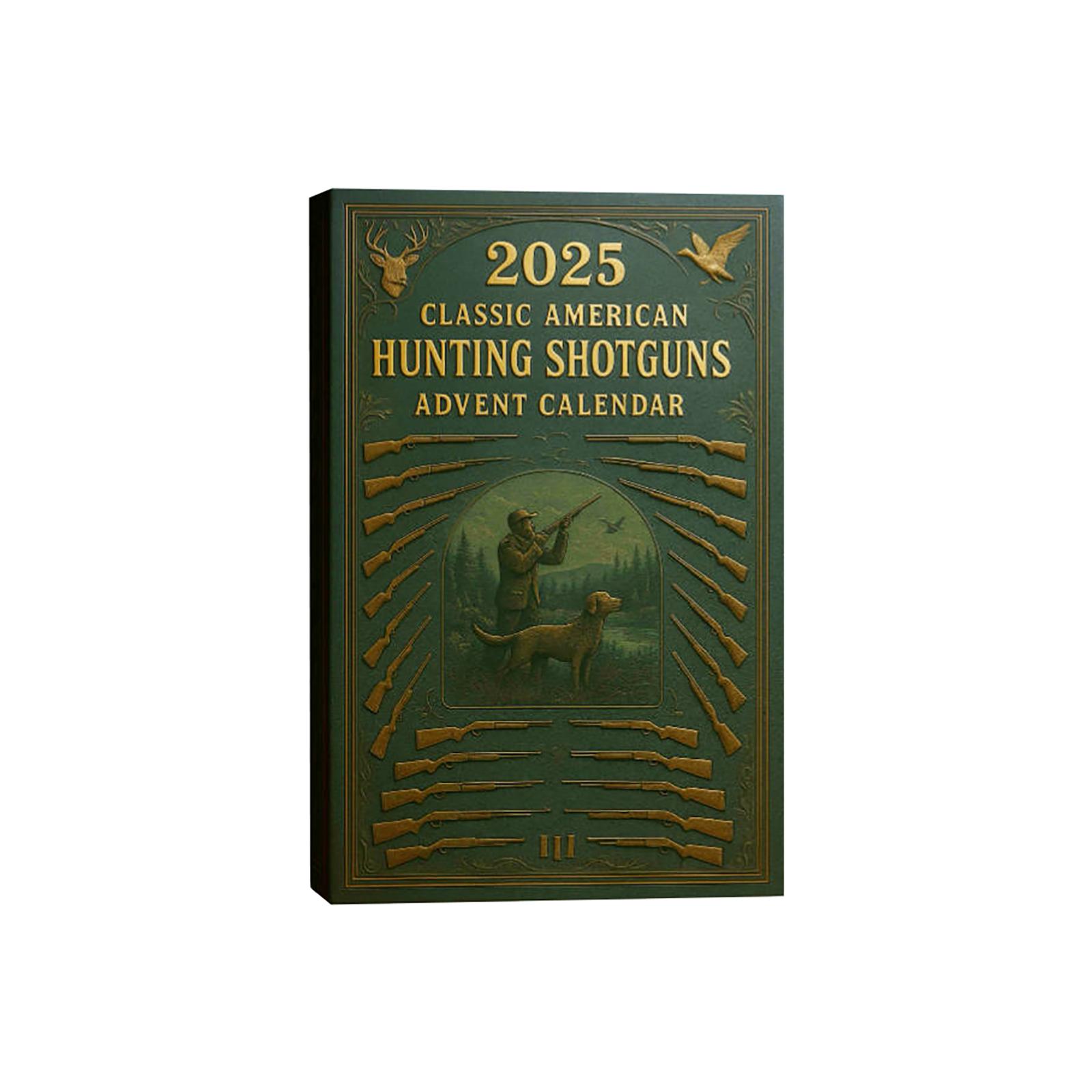 

2D Самолет+коробка +24 шт.+ Классический американский дробовик Обратный отсчет Коробка Рождественский адвент-календарь One Size