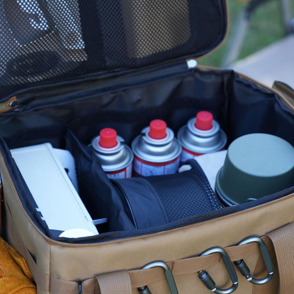Camping Cooking Utensil Organizer 30L Large Capacity Car Trunk Storage Bag Detachable Multifunctional Camping Stove Storage Case