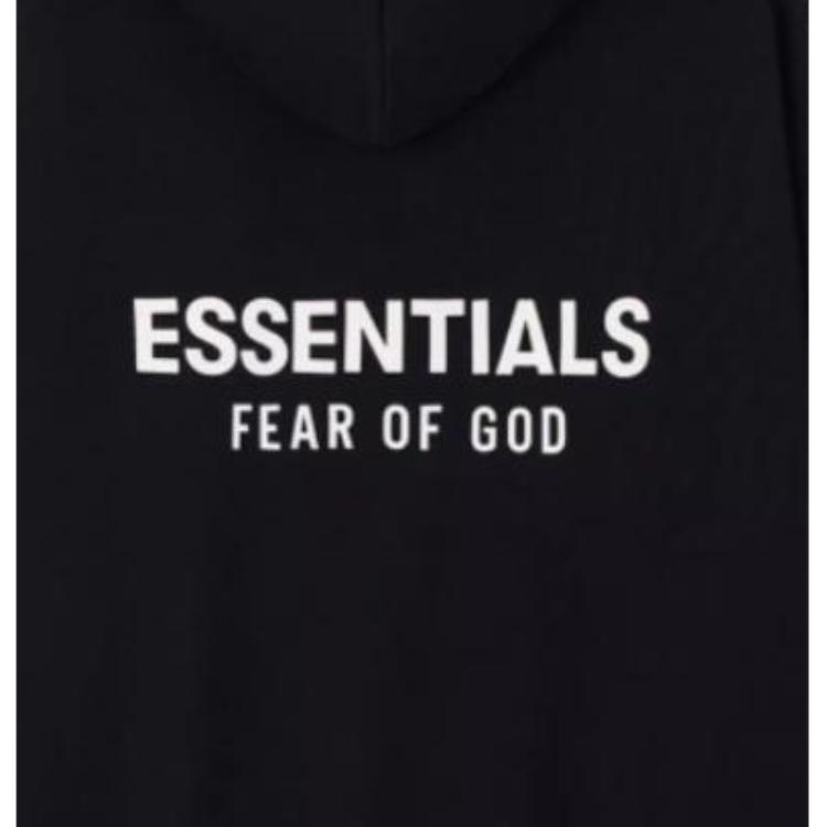 Fear of God Essentials Classic Hoodie Vintage Black Men Tops 192AS252061F