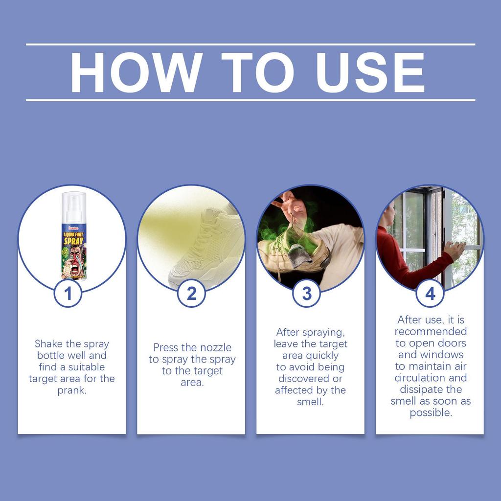 DOWMOO Prank Stinky Fart Spray for April Fool's Day Gag - Portable and Concentrated.